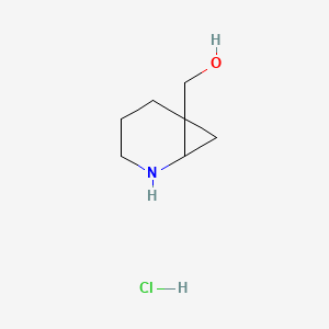 molecular formula C7H14ClNO B11714348 (2-Azabicyclo[4.1.0]heptan-6-yl)methanol hydrochloride 