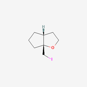molecular formula C8H13IO B11714589 (3aR,6aR)-6a-(iodomethyl)-hexahydro-2H-cyclopenta[b]furan 