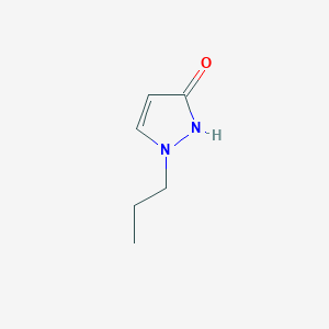 molecular formula C6H10N2O B11714719 3-Hydroxy-1-propyl-1H-pyrazole 