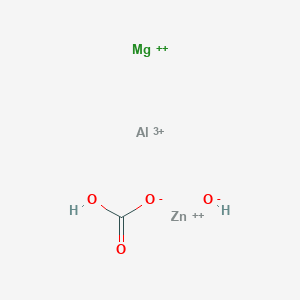 molecular formula C80H128N26O22S B1171475 Aluminium-magnesium-zinc-carbonate-hydroxide CAS No. 169314-88-9