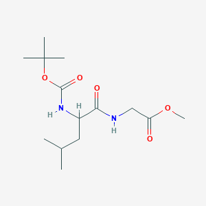 molecular formula C14H26N2O5 B11714763 methyl N-(tert-butoxycarbonyl)leucylglycinate CAS No. 27610-07-7