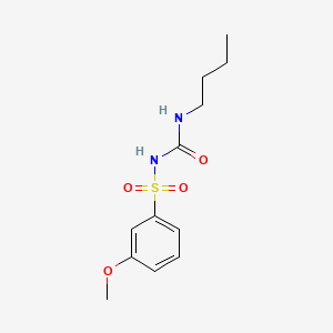 molecular formula C12H18N2O4S B11714851 3-Butyl-1-(3-methoxybenzenesulfonyl)urea 