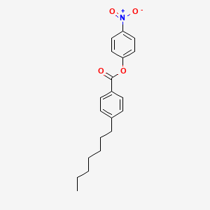 molecular formula C20H23NO4 B11714879 4-Nitrophenyl 4-heptylbenzoate CAS No. 80292-12-2