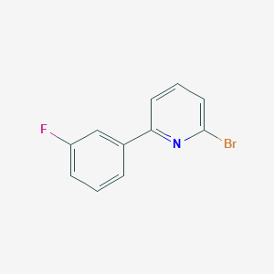 molecular formula C11H7BrFN B11714966 2-Bromo-6-(3-fluorophenyl)pyridine 