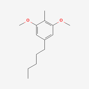 molecular formula C14H22O2 B11715123 1,3-Dimethoxy-2-methyl-5-pentylbenzene 