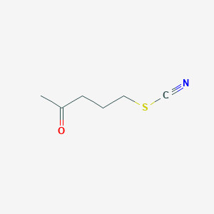 molecular formula C6H9NOS B117153 4-Oxopentyl thiocyanate CAS No. 151390-51-1