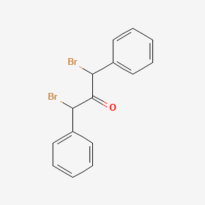 molecular formula C15H12Br2O B11715415 1,3-Dibromo-1,3-diphenyl-2-propanone CAS No. 958-79-2