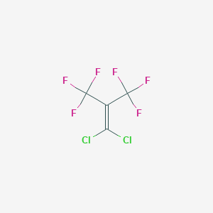 molecular formula C4Cl2F6 B11715633 1,1-Dichloro-3,3,3-trifluoro-2-(trifluoromethyl)-1-propene 