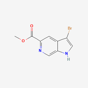 molecular formula C9H7BrN2O2 B11715860 Methyl 3-bromo-1H-pyrrolo[2,3-c]pyridine-5-carboxylate 