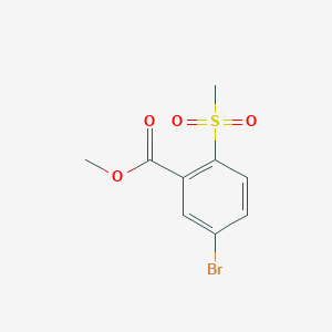 molecular formula C9H9BrO4S B11716206 Methyl 5-bromo-2-(methylsulfonyl)benzoate 