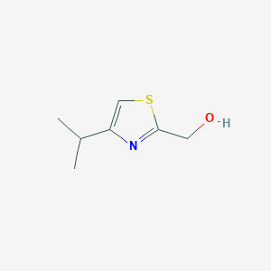 molecular formula C7H11NOS B117163 (4-Isopropylthiazol-2-yl)methanol CAS No. 156589-83-2