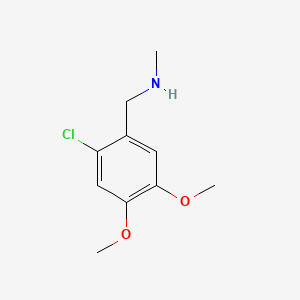 molecular formula C10H14ClNO2 B1171644 (2-chloro-4,5-dimethoxyphenyl)-N-methylmethanamine 