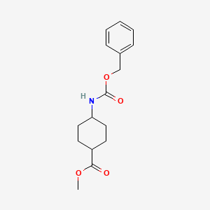 molecular formula C16H21NO4 B11716486 Methyl 4-{[(benzyloxy)carbonyl]amino}cyclohexane-1-carboxylate 