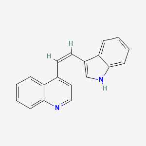 4-[(Z)-2-(1H-indol-3-yl)ethenyl]quinoline