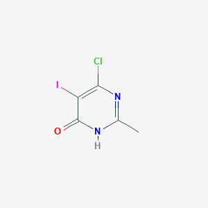 molecular formula C5H4ClIN2O B1171669 6-Chloro-5-iodo-2-methylpyrimidin-4-ol CAS No. 1194-73-6