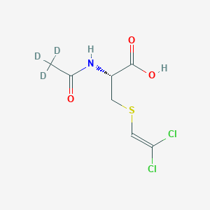 molecular formula C7H9Cl2NO3S B11716713 L-Cysteine, N-(acetyl-d3)-S-(2,2-dichloroethenyl)- CAS No. 126543-44-0