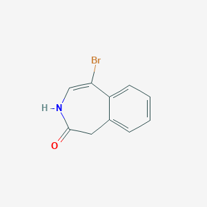 molecular formula C10H8BrNO B11716802 5-bromo-1,3-dihydro-2H-benzo[d]azepin-2-one 