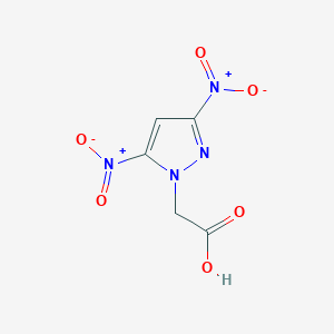 molecular formula C5H4N4O6 B11716864 2-(3,5-dinitro-1H-pyrazol-1-yl)acetic acid 