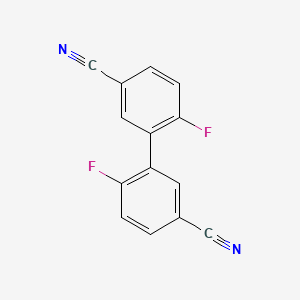 6,6'-Difluoro[1,1'-biphenyl]-3,3'-dicarbonitrile