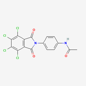 molecular formula C16H8Cl4N2O3 B11716955 N-[4-(4,5,6,7-tetrachloro-1,3-dioxoisoindol-2-yl)phenyl]acetamide 