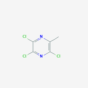 molecular formula C5H3Cl3N2 B11716990 2,3,5-Trichloro-6-methylpyrazine 