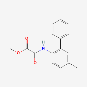 molecular formula C16H15NO3 B11716998 Methyl 2-[(5-Methyl-2-biphenylyl)amino]-2-oxoacetate 