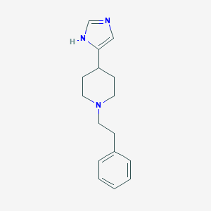 molecular formula C16H21N3 B011717 4-(1H-imidazol-5-yl)-1-(2-phenylethyl)piperidine CAS No. 106243-49-6