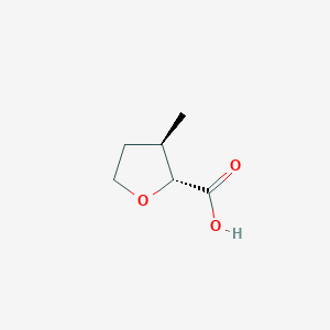 molecular formula C6H10O3 B11717022 (2R,3R)-3-methyloxolane-2-carboxylic acid 