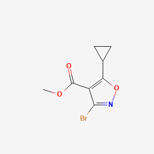 molecular formula C8H8BrNO3 B11717027 Methyl 3-Bromo-5-cyclopropylisoxazole-4-carboxylate 