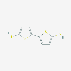 molecular formula C8H6S4 B11717029 [2,2'-Bithiophene]-5,5'-dithiol CAS No. 58259-03-3