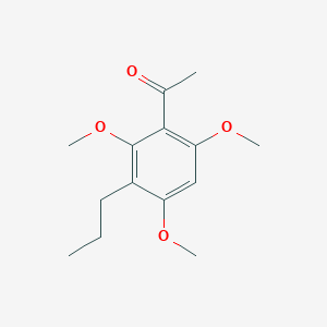 molecular formula C14H20O4 B11717171 2',4',6'-Trimethoxy-3'-propylacetophenone 