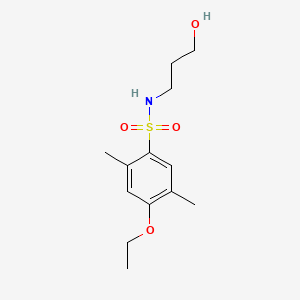 4-ethoxy-N-(3-hydroxypropyl)-2,5-dimethylbenzenesulfonamide