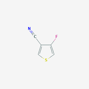 molecular formula C5H2FNS B11717383 4-Fluorothiophene-3-carbonitrile 