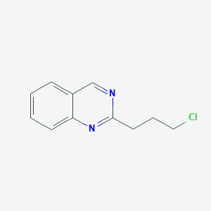 molecular formula C11H11ClN2 B11717428 2-(3-Chloropropyl)quinazoline 