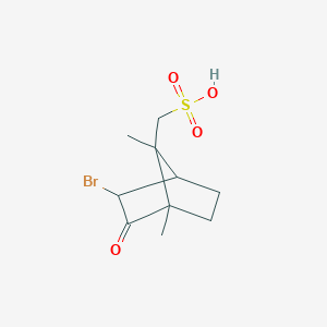 molecular formula C₁₀H₁₅BrO₄S B117179 3-Bromo-2-oxobornane-8-sulphonic acid CAS No. 5344-58-1