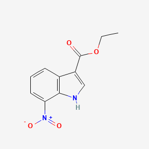 molecular formula C11H10N2O4 B11717911 ethyl 7-nitro-1H-indole-3-carboxylate 