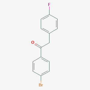 molecular formula C14H10BrFO B011718 4'-Bromo-2-(4-fluorophenyl)acetophenone CAS No. 107028-32-0