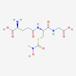 molecular formula C12H20N4O8S B117180 S-(N-Hydroxy-N-methylcarbamoyl)glutathione CAS No. 144810-23-1