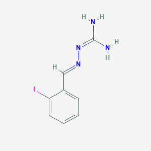 molecular formula C8H9IN4 B11718081 2-(2-Iodobenzylidene)hydrazine-1-carboximidamide 