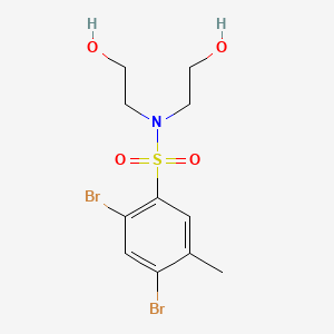 2,4-dibromo-N,N-bis(2-hydroxyethyl)-5-methylbenzenesulfonamide