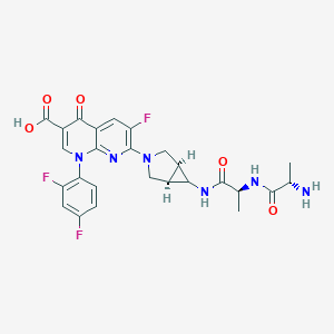 molecular formula C26H25F3N6O5 B117182 Alatrofloxacin CAS No. 157182-32-6