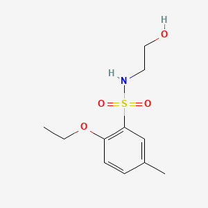 molecular formula C11H17NO4S B1171823 2-ethoxy-N-(2-hydroxyethyl)-5-methylbenzenesulfonamide 