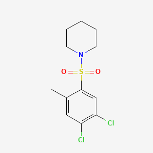 molecular formula C12H15Cl2NO2S B1171825 1-[(4,5-Dichloro-2-methylphenyl)sulfonyl]piperidine 