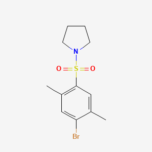 molecular formula C12H16BrNO2S B1171827 1-(4-Bromo-2,5-dimethylbenzenesulfonyl)pyrrolidine 