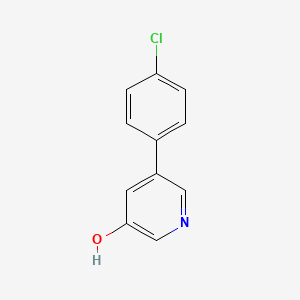 molecular formula C11H8ClNO B11718532 5-(4-Chlorophenyl)pyridin-3-ol CAS No. 1258631-99-0