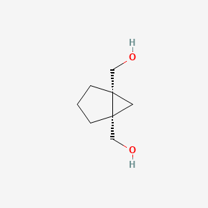 molecular formula C8H14O2 B11718574 [(1R,5S)-5-(hydroxymethyl)bicyclo[3.1.0]hexan-1-yl]methanol 