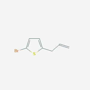 molecular formula C7H7BrS B117186 3-(5-Bromo-2-thienyl)-1-propene CAS No. 159013-60-2