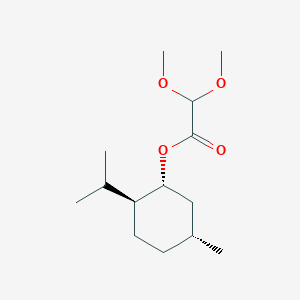 molecular formula C14H26O4 B117187 Glyoxylic acid-L-menthylester dimethoxy acetal CAS No. 144688-47-1