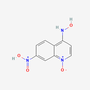 molecular formula Br3Sm B1171876 Hydroxy-[4-(hydroxyamino)-1-oxidoquinolin-1-ium-7-yl]-oxoazanium CAS No. 13442-16-5