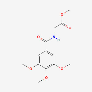 molecular formula C13H17NO6 B11718818 Methyl ((3,4,5-trimethoxybenzoyl)amino)acetate 